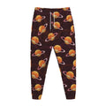 Hamburger Planet Pattern Print Jogger Pants