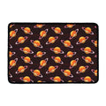 Hamburger Planet Pattern Print Kitchen Mat