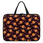 Hamburger Planet Pattern Print Laptop Sleeve With Handle