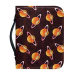 Hamburger Planet Pattern Print Leather Bible Cover