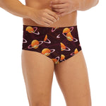 Hamburger Planet Pattern Print Men's Briefs