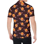 Hamburger Planet Pattern Print Men's Shirt