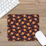 Hamburger Planet Pattern Print Mouse Pad