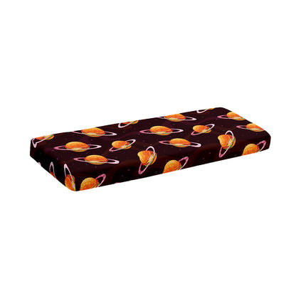Hamburger Planet Pattern Print Piano Keyboard Cover
