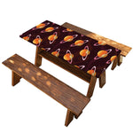 Hamburger Planet Pattern Print Picnic Table Cover