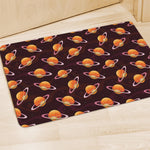 Hamburger Planet Pattern Print Polyester Doormat