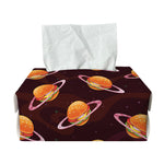 Hamburger Planet Pattern Print Rectangle Tissue Box Cover