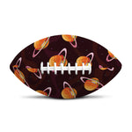 Hamburger Planet Pattern Print Rugby Ball