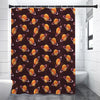 Hamburger Planet Pattern Print Shower Curtain