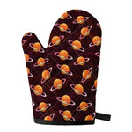 Hamburger Planet Pattern Print Single Oven Mitt
