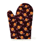 Hamburger Planet Pattern Print Single Oven Mitt