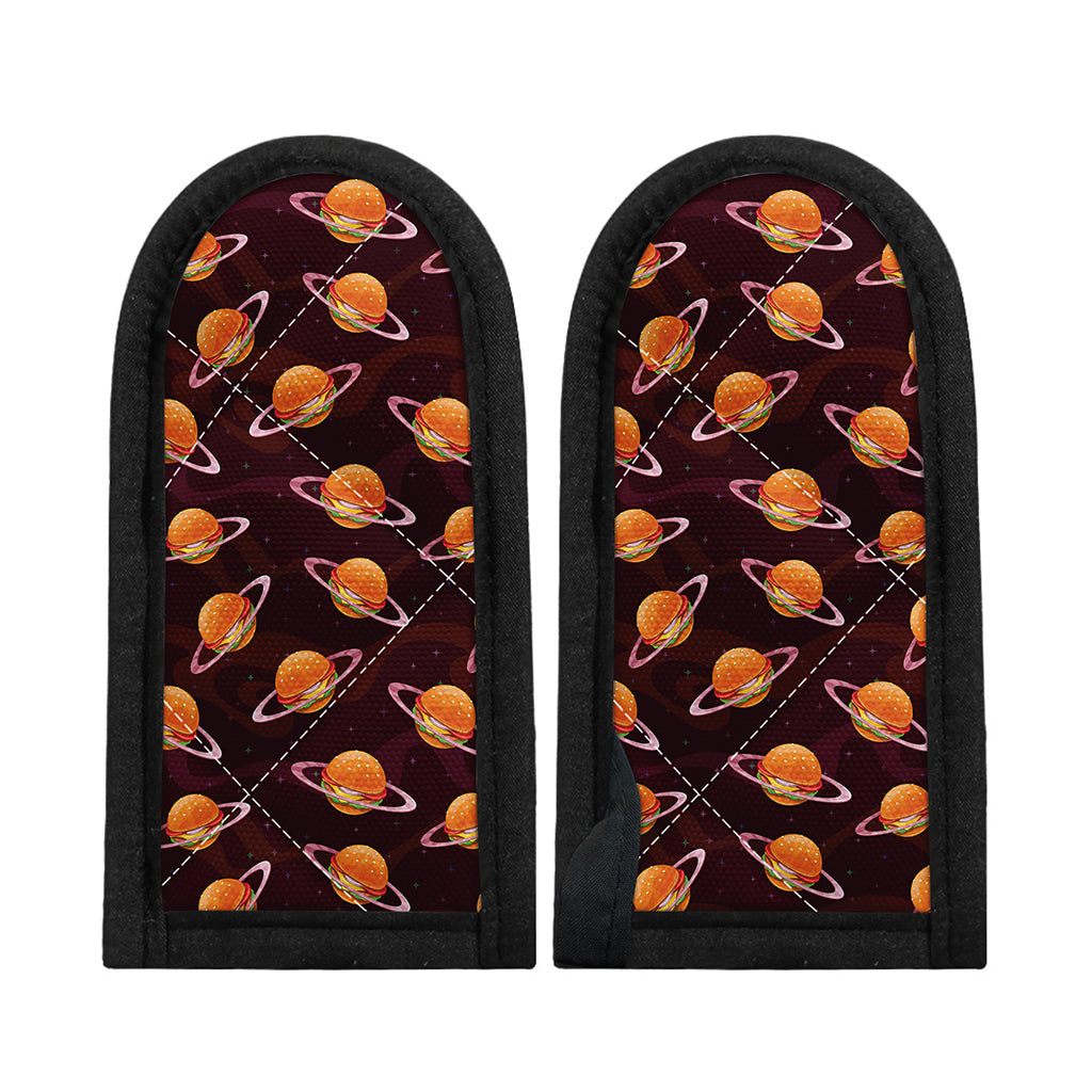 Hamburger Planet Pattern Print Skillet Handle Cover