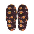 Hamburger Planet Pattern Print Slippers