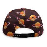 Hamburger Planet Pattern Print Snapback Cap