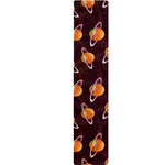 Hamburger Planet Pattern Print Table Runner