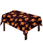 Hamburger Planet Pattern Print Tablecloth
