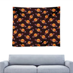 Hamburger Planet Pattern Print Tapestry