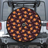 Hamburger Planet Pattern Print Tire Cover With Camera Hole