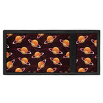 Hamburger Planet Pattern Print Trifold Wallet