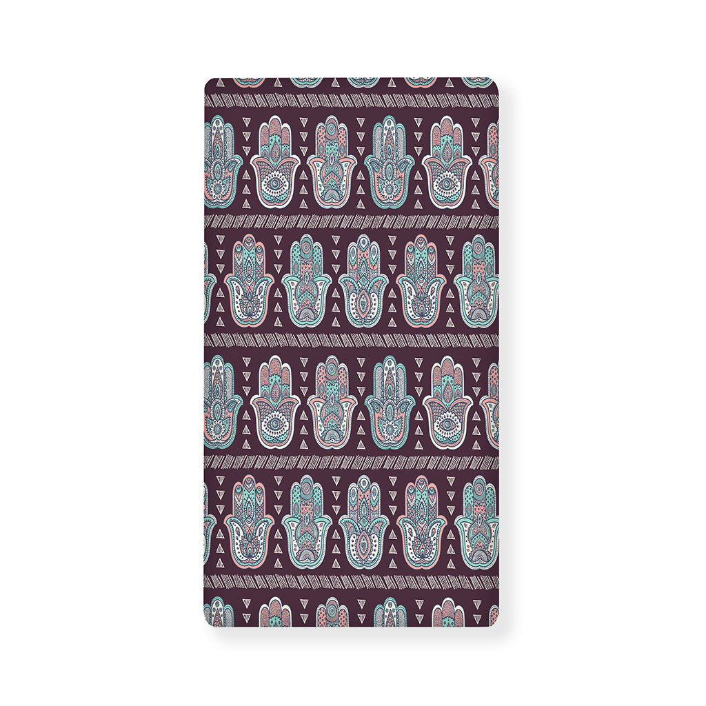 Hamsa Symbol Pattern Print Baby Crib Sheet