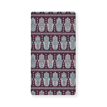 Hamsa Symbol Pattern Print Baby Crib Sheet
