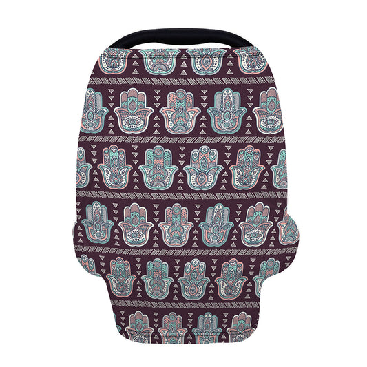 Hamsa Symbol Pattern Print Baby Seat Cover