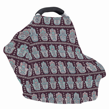 Hamsa Symbol Pattern Print Baby Seat Cover