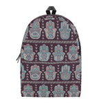 Hamsa Symbol Pattern Print Backpack