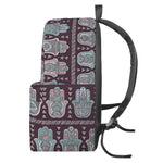 Hamsa Symbol Pattern Print Backpack