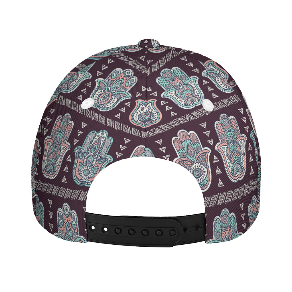 Hamsa Symbol Pattern Print Baseball Cap