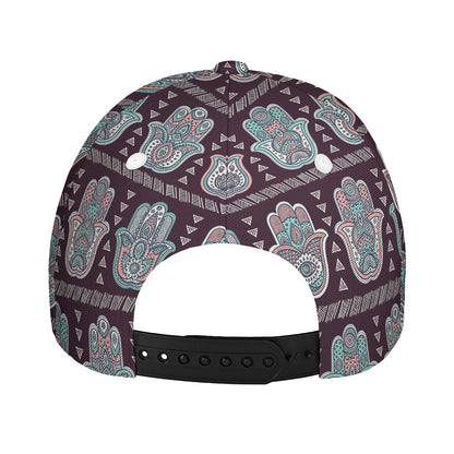 Hamsa Symbol Pattern Print Baseball Cap