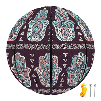 Hamsa Symbol Pattern Print Basketball