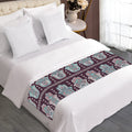 Hamsa Symbol Pattern Print Bed Runner