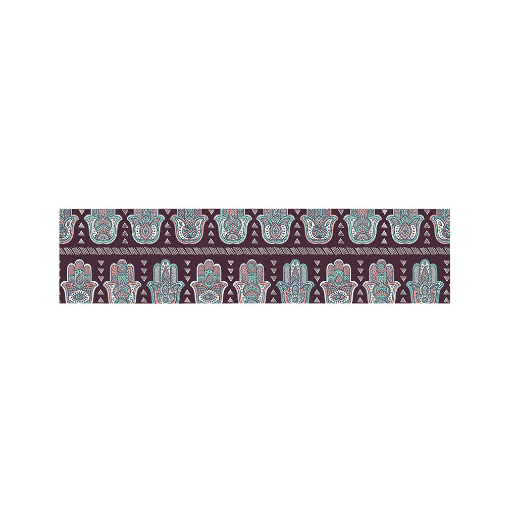 Hamsa Symbol Pattern Print Bed Runner