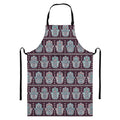 Hamsa Symbol Pattern Print Bib Apron With Pocket