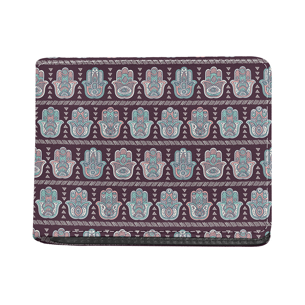 Hamsa Symbol Pattern Print Bifold Wallet