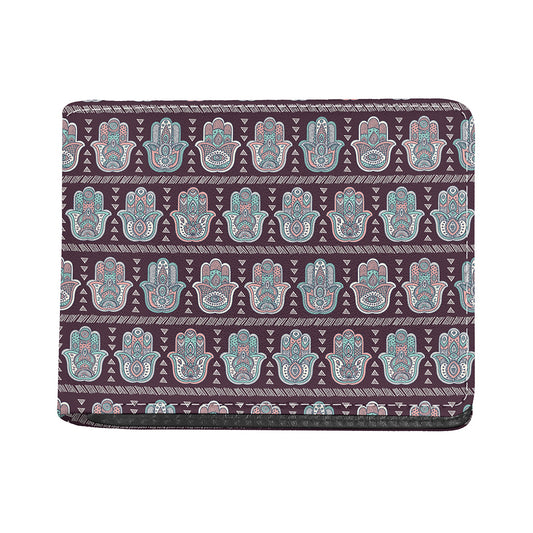 Hamsa Symbol Pattern Print Bifold Wallet