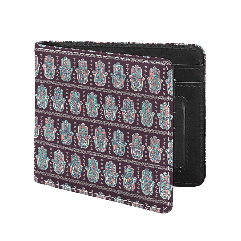 Hamsa Symbol Pattern Print Bifold Wallet