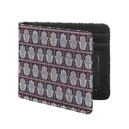 Hamsa Symbol Pattern Print Bifold Wallet