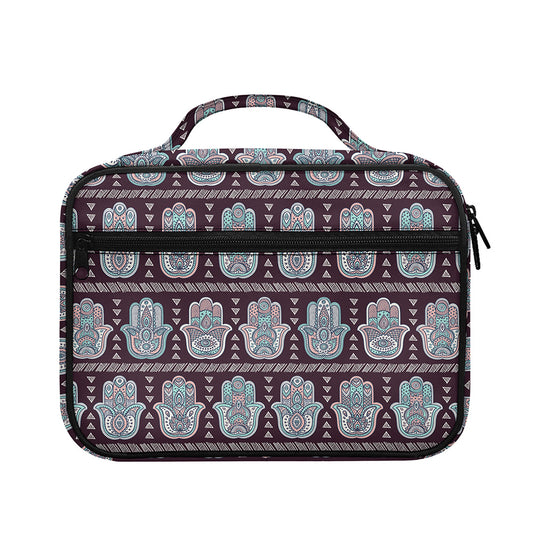 Hamsa Symbol Pattern Print Briefcase Bible Bag