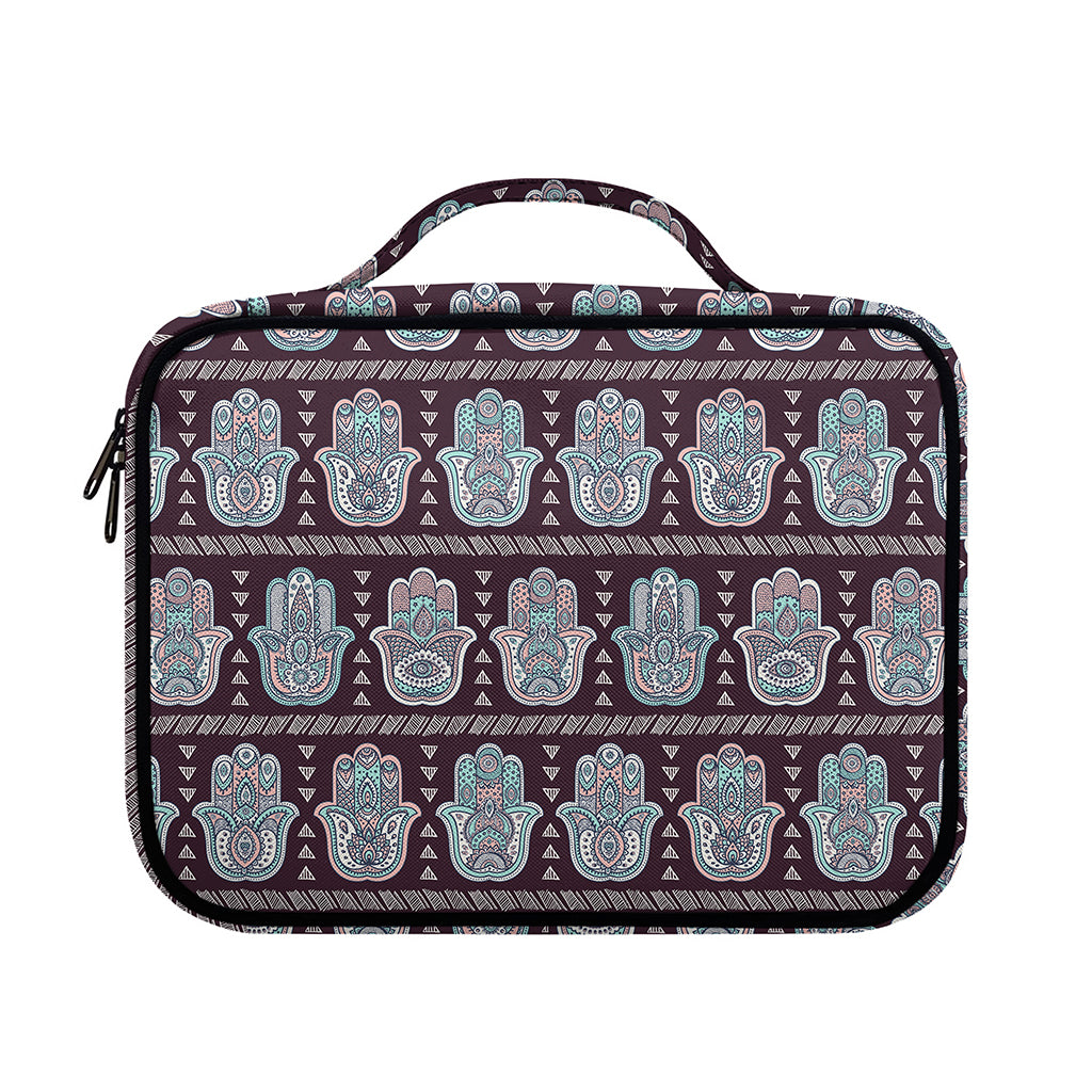 Hamsa Symbol Pattern Print Briefcase Bible Bag