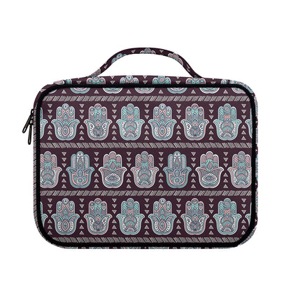 Hamsa Symbol Pattern Print Briefcase Bible Bag