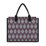 Hamsa Symbol Pattern Print Canvas Tote Bag