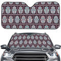 Hamsa Symbol Pattern Print Car Windshield Sun Shade