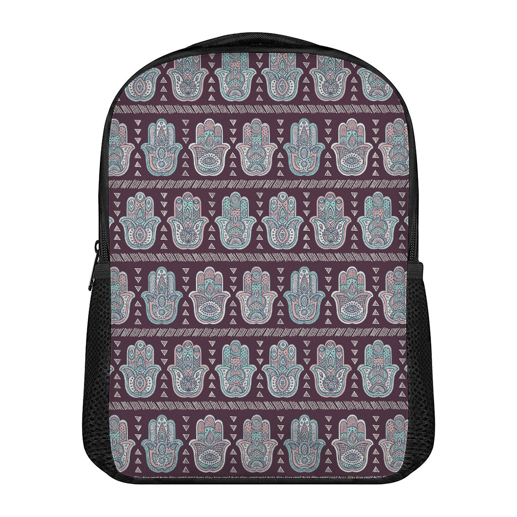 Hamsa Symbol Pattern Print Casual Backpack