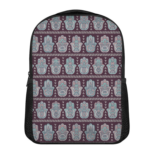 Hamsa Symbol Pattern Print Casual Backpack
