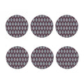 Hamsa Symbol Pattern Print Coaster Set