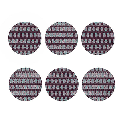 Hamsa Symbol Pattern Print Coaster Set