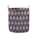 Hamsa Symbol Pattern Print Collapsible Laundry Basket