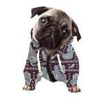Hamsa Symbol Pattern Print Dog Zip Up Hoodie